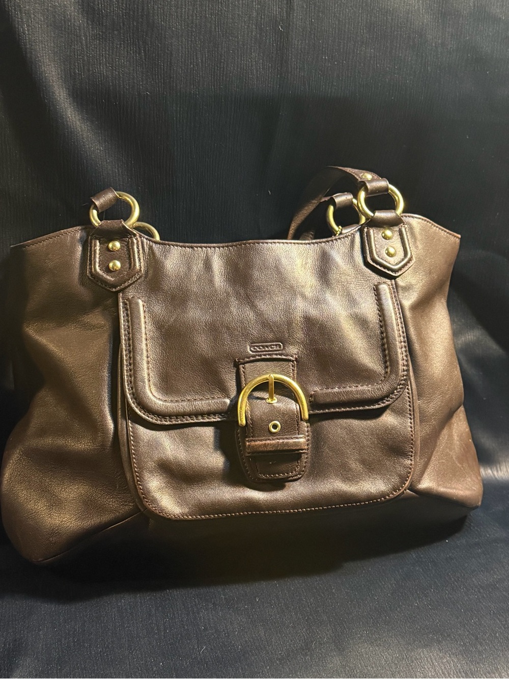 Coach Campbell Leather Belle Carryall